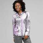 Long Sleeve Covered Placket Blouse, , small