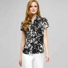 Ruffle Cascade Blouse., , small