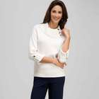 3/4 Sleeve Cowl Neck Top, , small